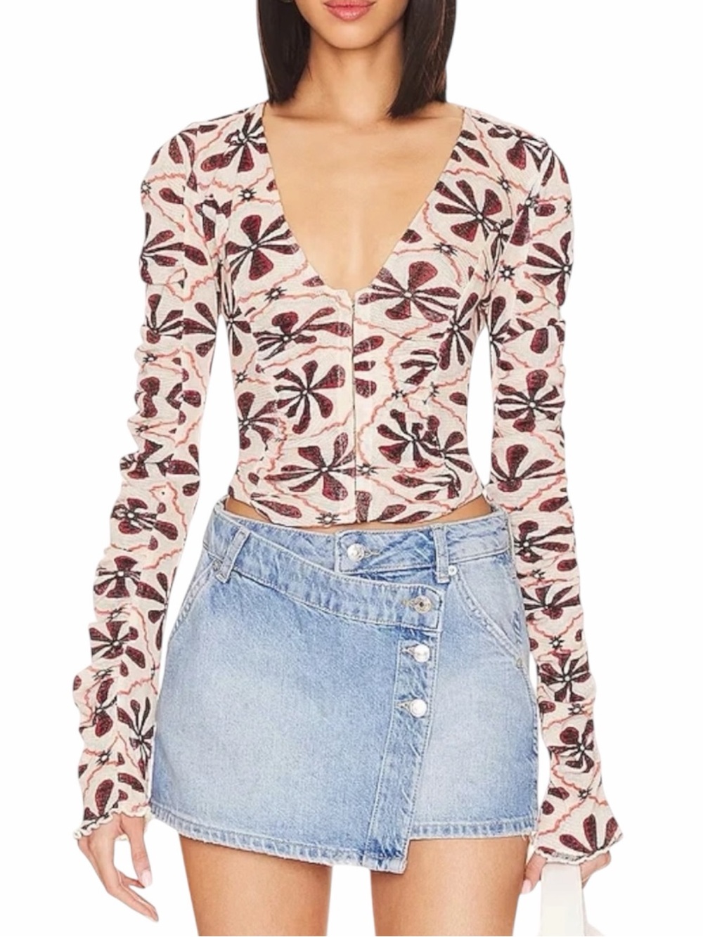 NEW FREE PEOPLE Through The Meadow Top Size XL